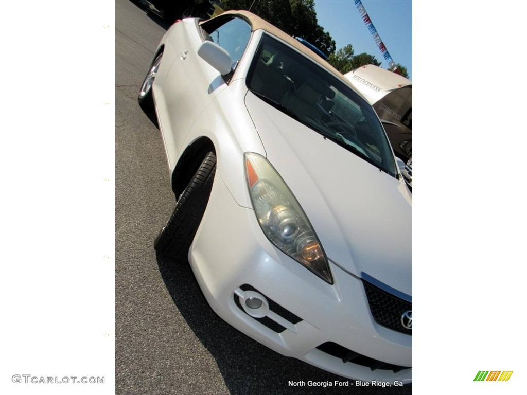 2007 Solara SLE V6 Convertible - Blizzard White Pearl / Ivory photo #24