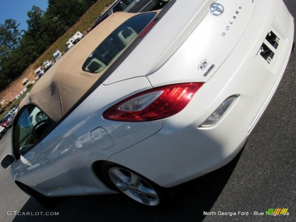 2007 Solara SLE V6 Convertible - Blizzard White Pearl / Ivory photo #26