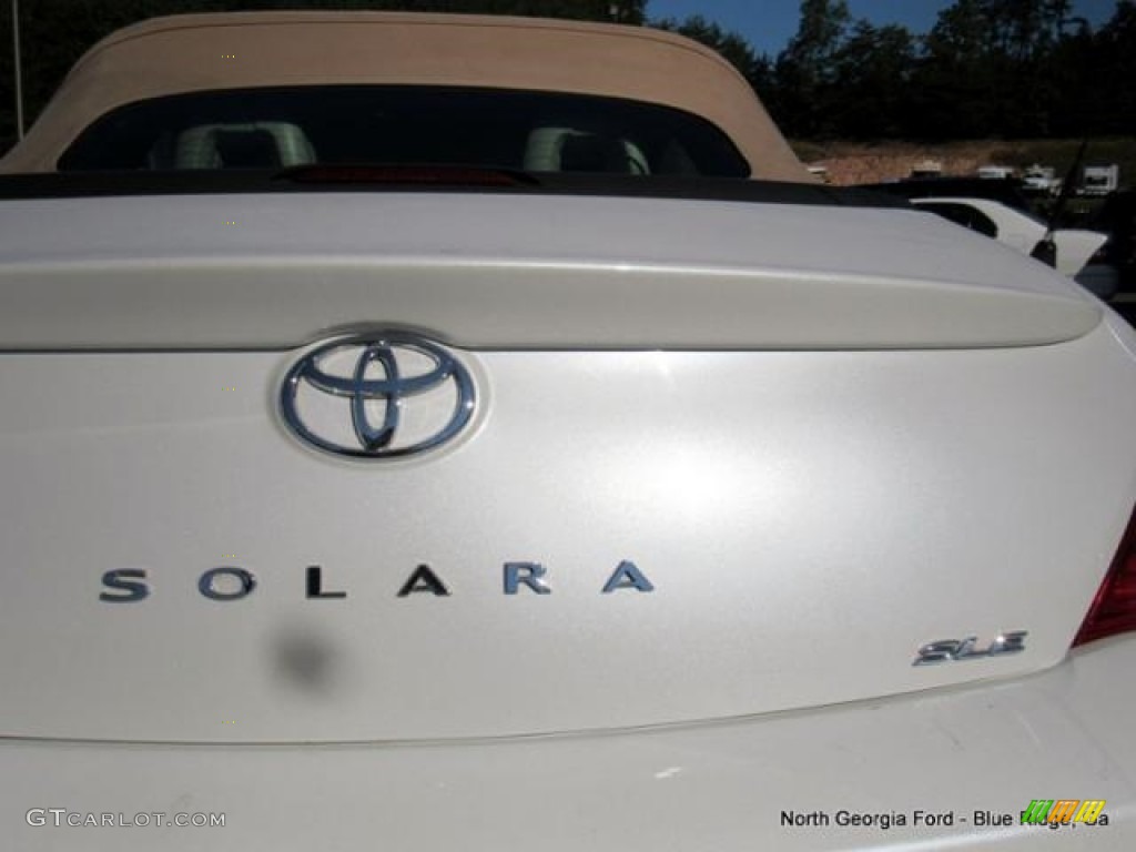 2007 Solara SLE V6 Convertible - Blizzard White Pearl / Ivory photo #27
