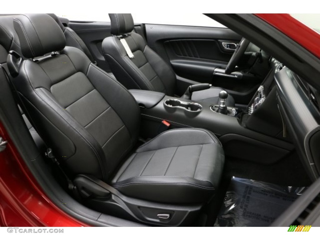 Ebony Interior 2017 Ford Mustang GT Premium Convertible Photo #115955280