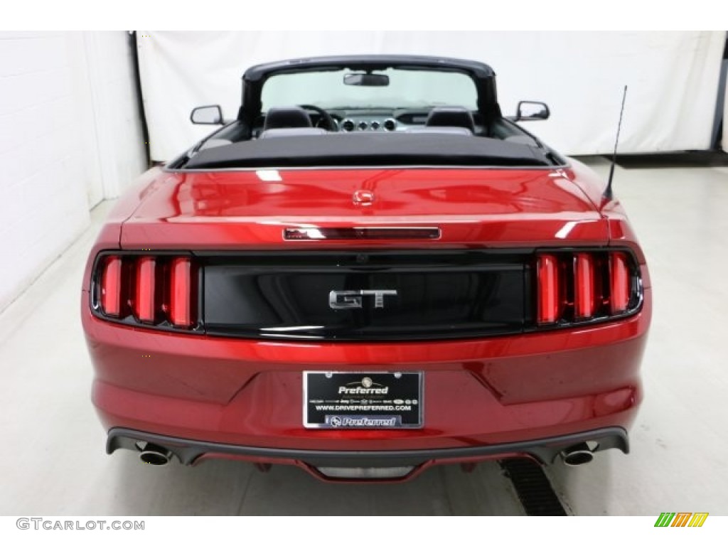 2017 Mustang GT Premium Convertible - Ruby Red / Ebony photo #7