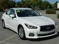 Moonlight White 2014 Infiniti Q 50 Hybrid Premium