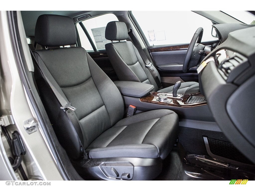 Black Interior 2017 BMW X3 xDrive35i Photo #115956213