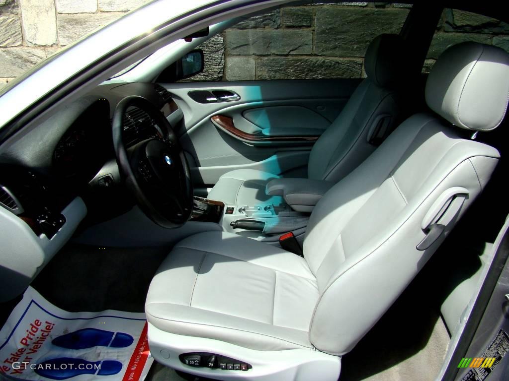 2004 3 Series 325i Coupe - Silver Grey Metallic / Grey photo #40