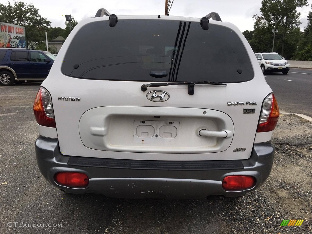 2003 Santa Fe GLS 4WD - Nordic White / Gray photo #7