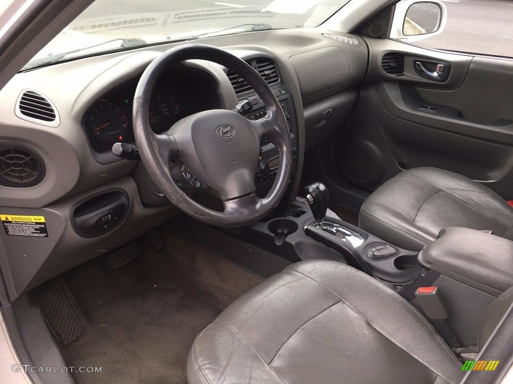 2003 Santa Fe GLS 4WD - Nordic White / Gray photo #14