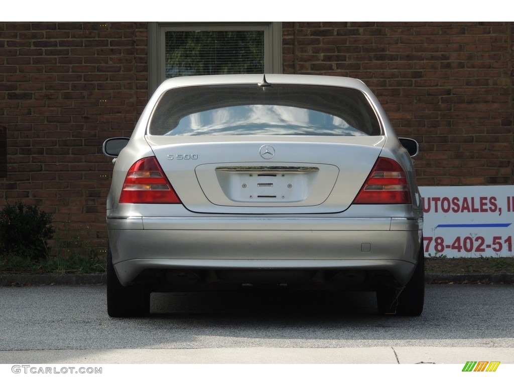2000 S 500 Sedan - Brilliant Silver Metallic / Ash photo #7