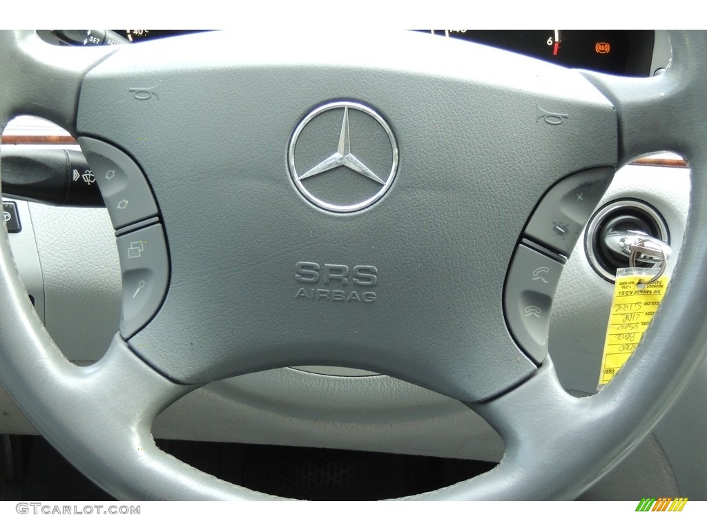 2000 S 500 Sedan - Brilliant Silver Metallic / Ash photo #10