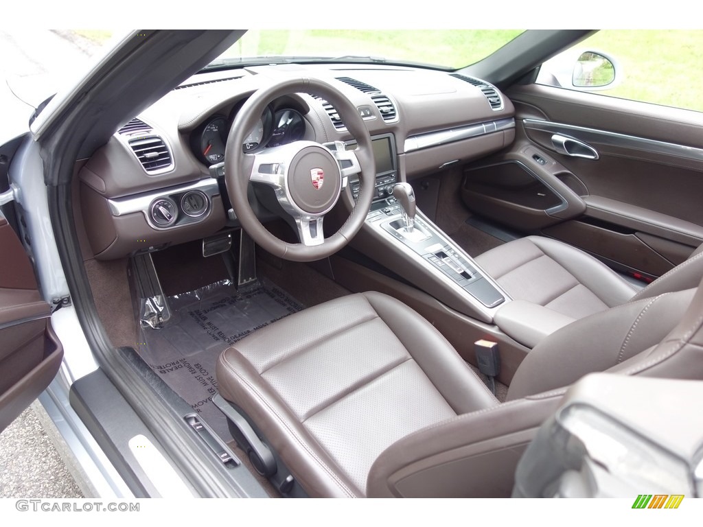 Espresso/Cognac Interior 2014 Porsche Boxster S Photo #115957845
