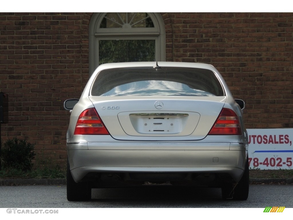 2000 S 500 Sedan - Brilliant Silver Metallic / Ash photo #19