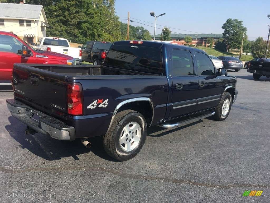 2005 Silverado 1500 LS Crew Cab 4x4 - Dark Blue Metallic / Dark Charcoal photo #2