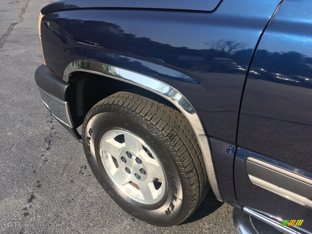 2005 Silverado 1500 LS Crew Cab 4x4 - Dark Blue Metallic / Dark Charcoal photo #21