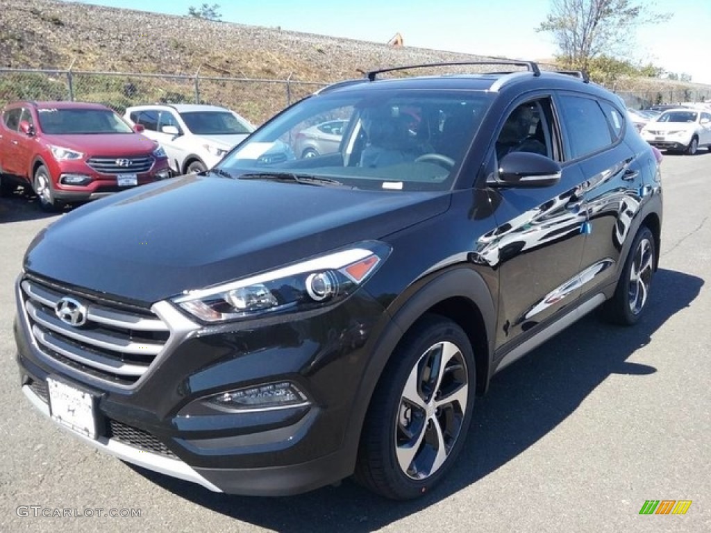 2017 Tucson Sport AWD - Black Noir Pearl / Black photo #1