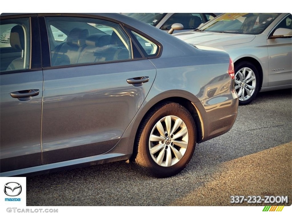 2015 Passat Wolfsburg Edition Sedan - Platinum Gray Metallic / Titan Black photo #4