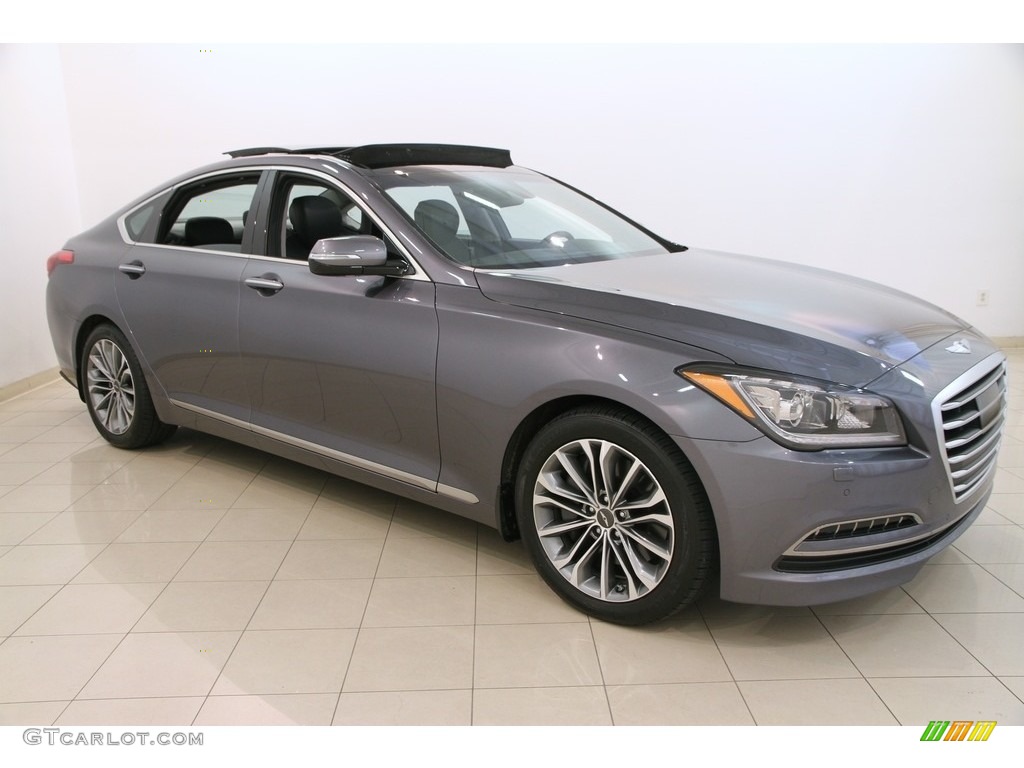 2015 Genesis 3.8 Sedan - Empire State Gray / Black photo #1