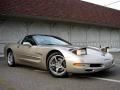 2002 Light Pewter Metallic Chevrolet Corvette Coupe  photo #1