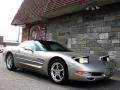 2002 Light Pewter Metallic Chevrolet Corvette Coupe  photo #4