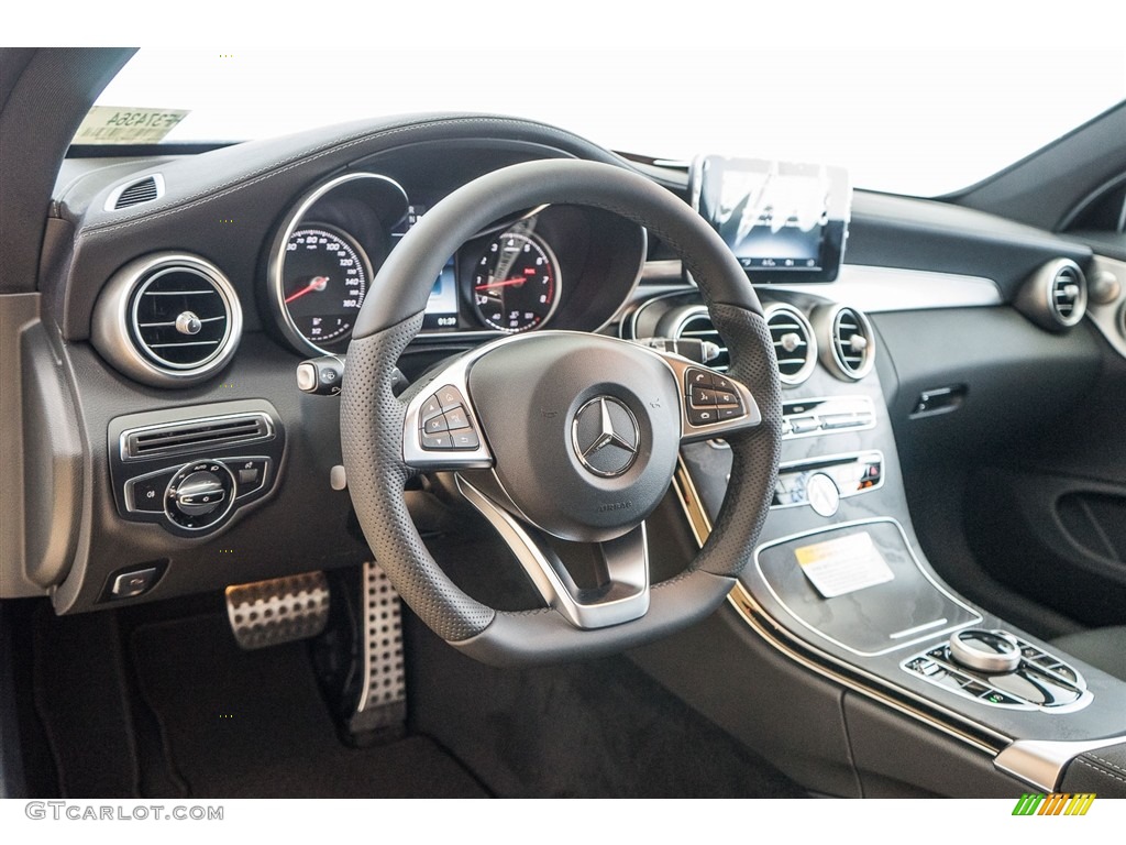 2017 Mercedes-Benz C 300 Sedan Black Dashboard Photo #115964492