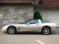 2002 Light Pewter Metallic Chevrolet Corvette Coupe  photo #10