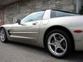 2002 Light Pewter Metallic Chevrolet Corvette Coupe  photo #12