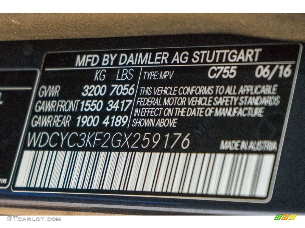 2016 G Color Code 755 for Steel Grey Metallic Photo #115966704