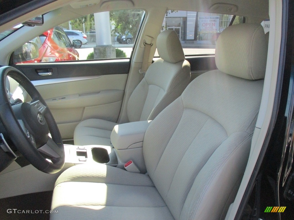 2011 Outback 2.5i Premium Wagon - Crystal Black Silica / Warm Ivory photo #9
