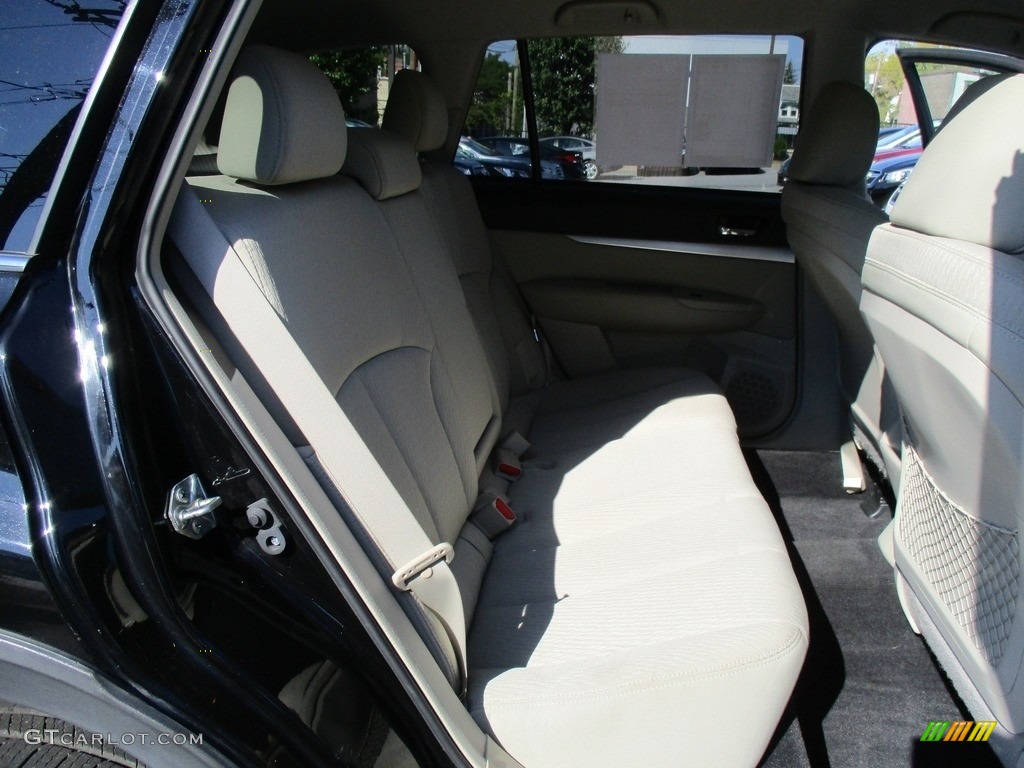 2011 Outback 2.5i Premium Wagon - Crystal Black Silica / Warm Ivory photo #19
