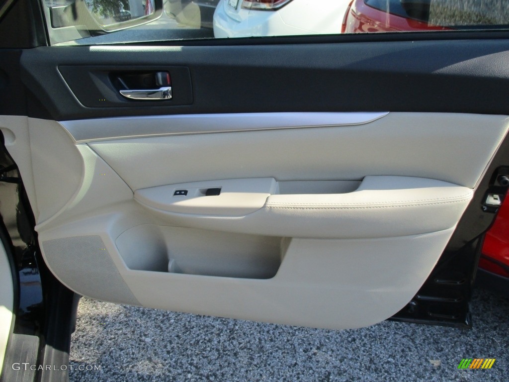 2011 Outback 2.5i Premium Wagon - Crystal Black Silica / Warm Ivory photo #25