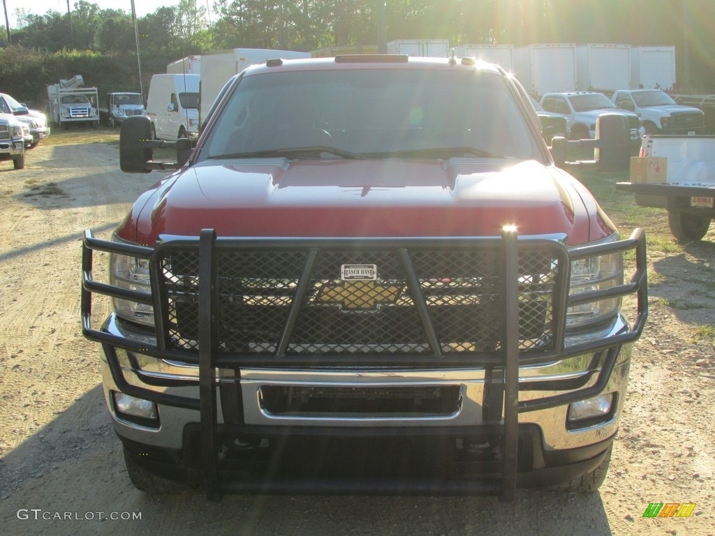 2013 Silverado 3500HD LT Crew Cab 4x4 - Victory Red / Ebony photo #2
