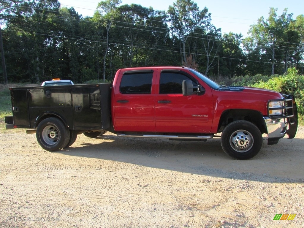 2013 Silverado 3500HD LT Crew Cab 4x4 - Victory Red / Ebony photo #4