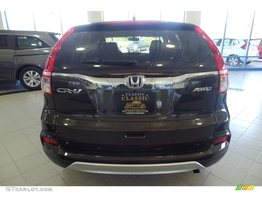 2016 CR-V EX AWD - Kona Coffee Metallic / Black photo #4