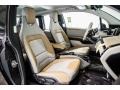 Giga Cassia Natural Leather/Carum Spice Grey Wool Cloth 2017 BMW i3 with Range Extender Interior Color