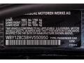 C2W: Fluid Black 2017 BMW i3 with Range Extender Color Code