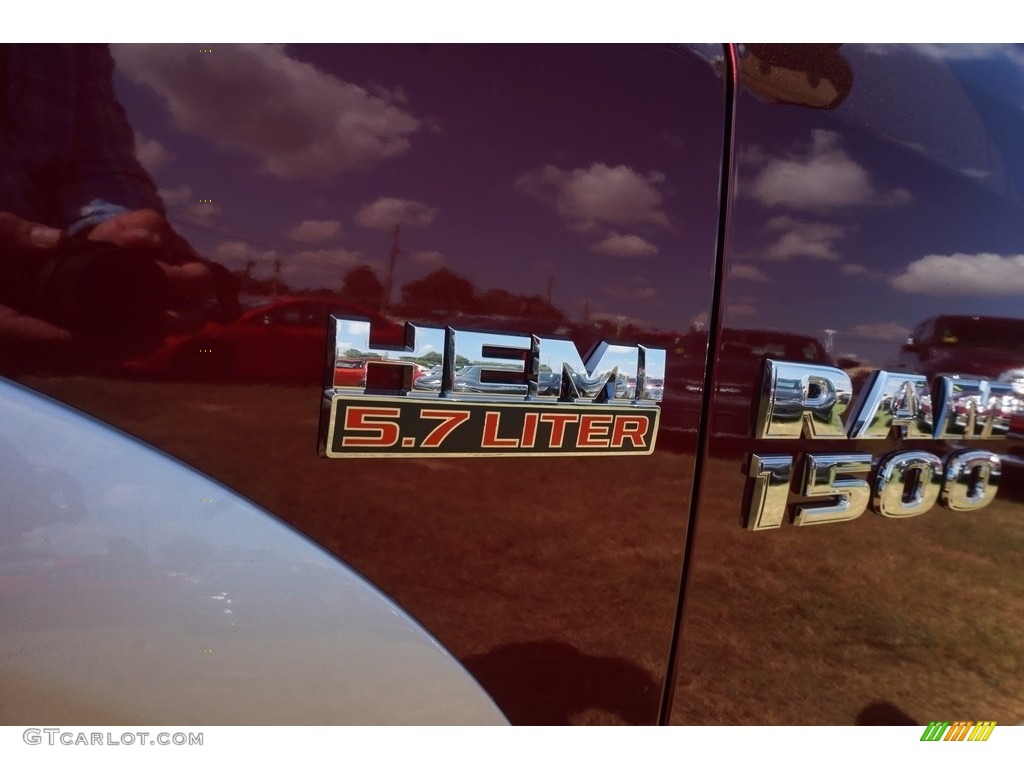 2017 1500 Laramie Crew Cab - Delmonico Red Pearl / Black/Diesel Gray photo #6