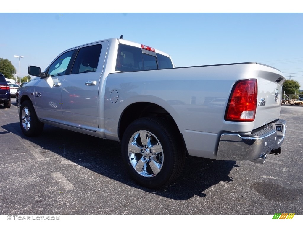 2017 1500 Big Horn Crew Cab - Bright Silver Metallic / Black/Diesel Gray photo #2