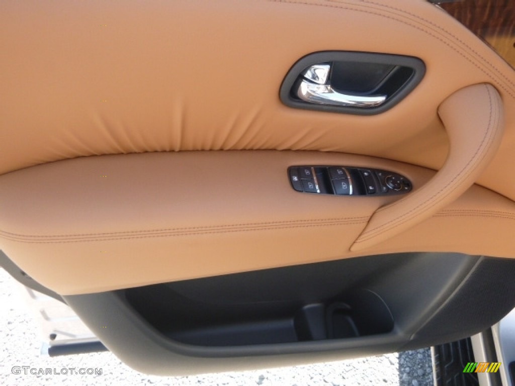 2017 Nissan Armada Platinum 4x4 Tan Door Panel Photo #115975820