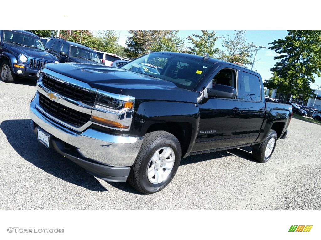 2016 Silverado 1500 LT Crew Cab 4x4 - Black / Jet Black photo #3