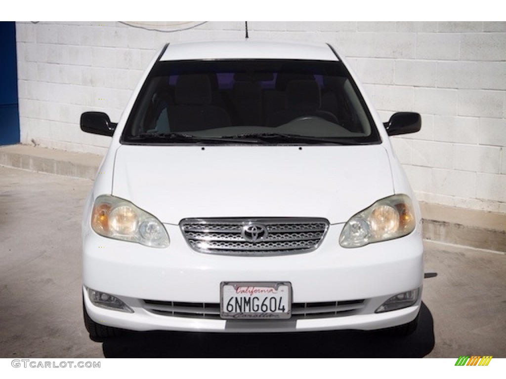 2005 Corolla CE - Super White / Pebble Beige photo #7