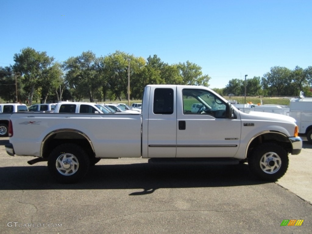 2000 F250 Super Duty XLT Extended Cab 4x4 - Oxford White / Medium Graphite photo #6