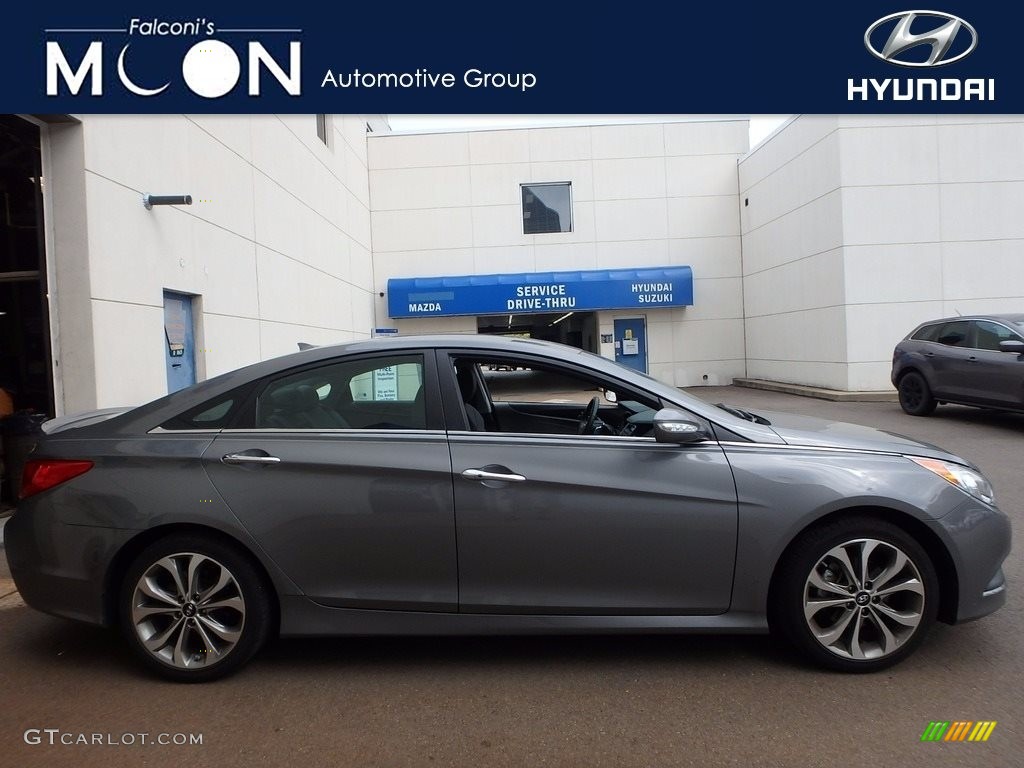 2014 Sonata SE 2.0T - Harbor Gray Metallic / Black photo #1