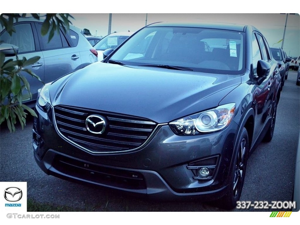 2016 CX-5 Grand Touring - Meteor Gray Mica / Black photo #1