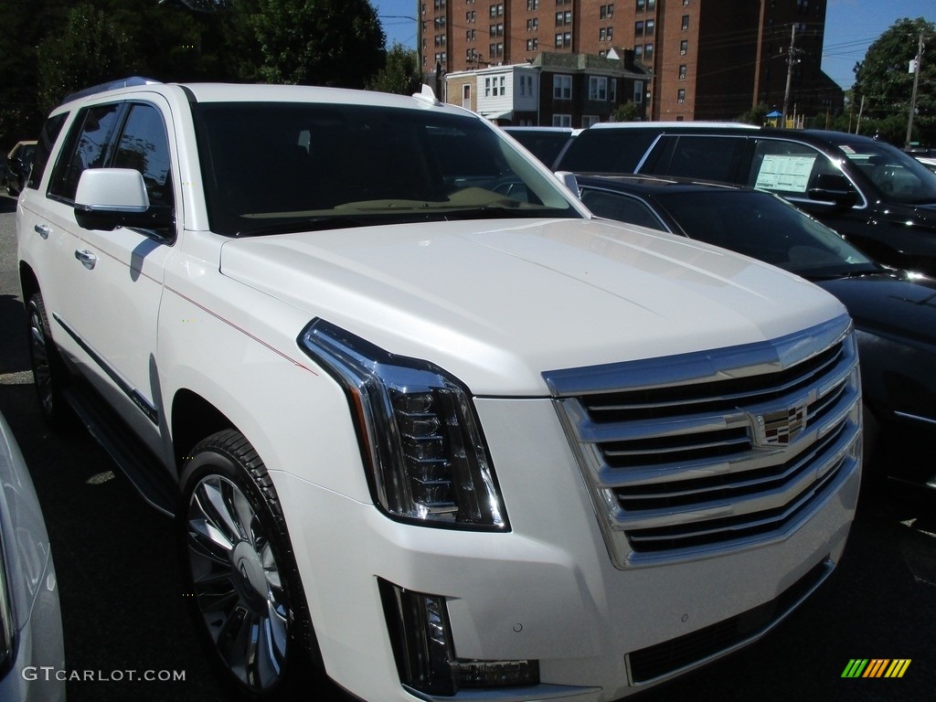 2016 Escalade Platinum 4WD - Crystal White Tricoat / Tuscan Brown photo #1