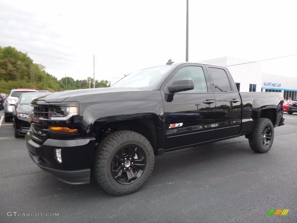 2017 Silverado 1500 LT Double Cab 4x4 - Black / Jet Black photo #1