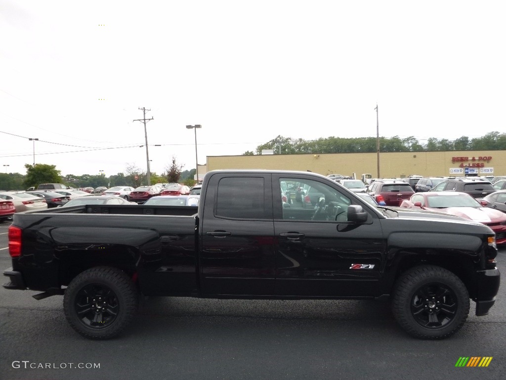 2017 Silverado 1500 LT Double Cab 4x4 - Black / Jet Black photo #4