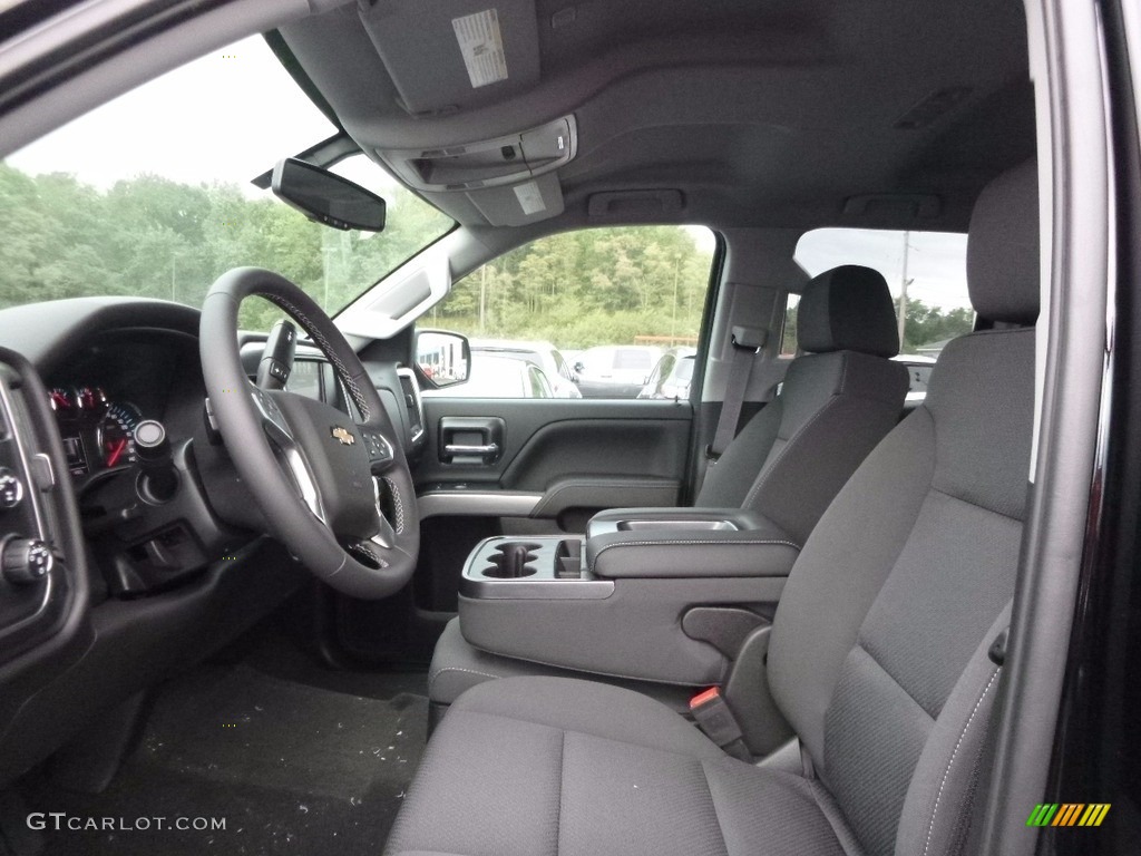 Jet Black Interior 2017 Chevrolet Silverado 1500 LT Double Cab 4x4 Photo #115987619