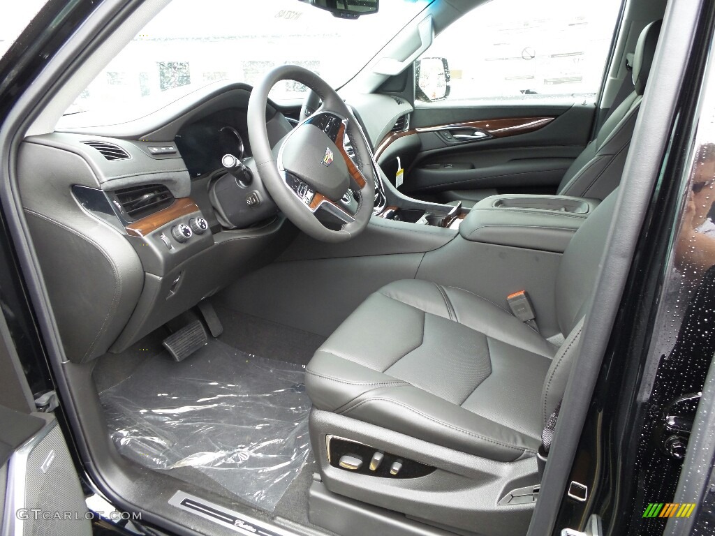 Jet Black Interior 2016 Cadillac Escalade Premium 4WD Photo #115988036