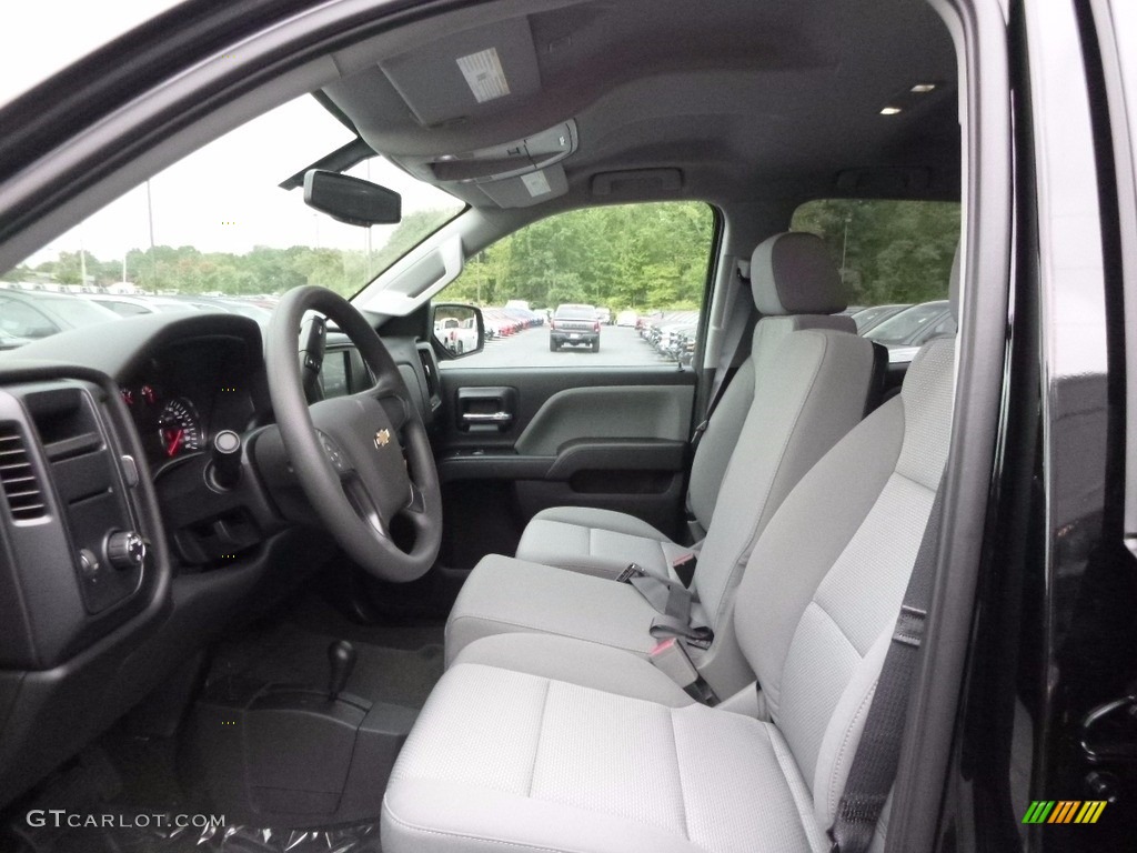 2017 Silverado 1500 Custom Double Cab 4x4 - Black / Dark Ash/Jet Black photo #11