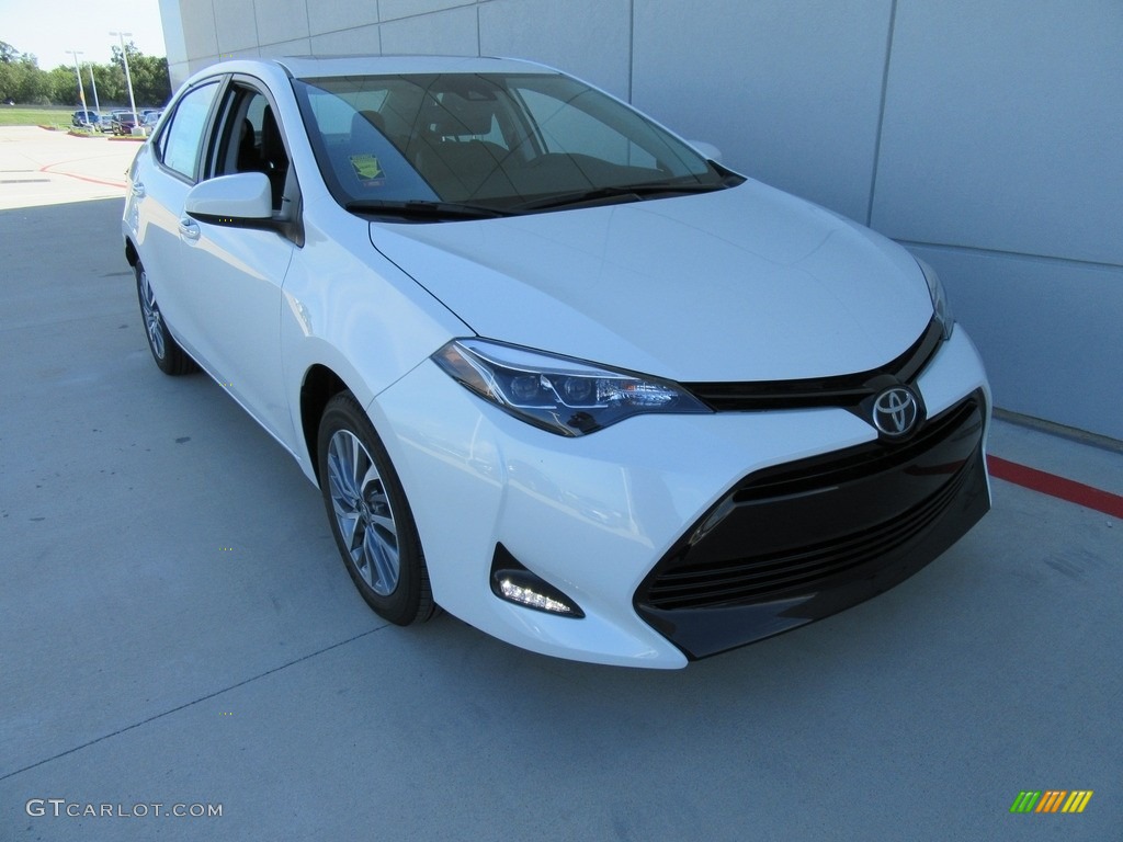 2017 Corolla XLE - Blizzard Pearl / Black photo #1