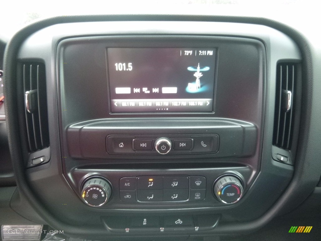 2017 Silverado 1500 Custom Double Cab 4x4 - Black / Dark Ash/Jet Black photo #18