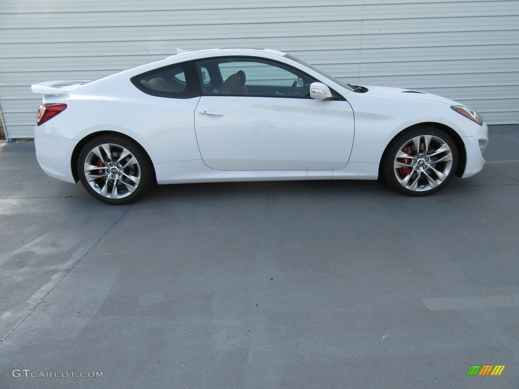 2016 Genesis Coupe 3.8 Ultimate - Casablanca White / Tan photo #3